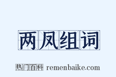 两凤组词是什么意思的图片